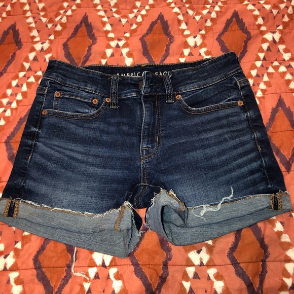 American Eagle midi midrise size 4 shorts - Picture 1 of 5